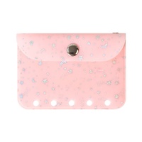 Livraison Gratuite Modèle 01 M5 – Carnet à Feuillets Mobiles avec Pochette de Rangement à Clipser, Porte-Cartes Transparent en PVC à 5 Trous, Porte-Monnaie, Sac de Planification