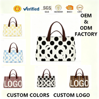 Sac fourre-tout tendance en polyester jacquard tricoté ajouré de couleur unie pour femme, avec doublure en lin, idéal pour la gym et le shopping