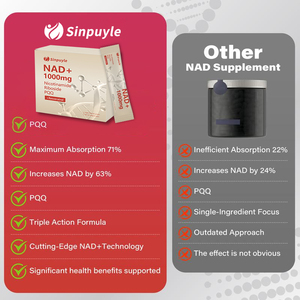 Suplementos Herbales NAD+ 1000mg Nicotinamida Ribósido PQQ en Stock en EE. UU. para Bebidas Líquidas, Antienvejecimiento, Energía Celular y Apoyo para la Piel - Product Image 3