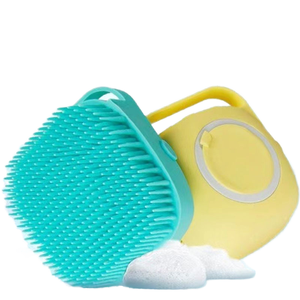 Cepillo de Ducha de Silicona Suave Ecológico de Lujo 2026 con Dispensador de Champú, Herramienta de Aseo para Gatos, Perros y Animales Pequeños, Masaje de Baño - Product Image 1