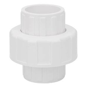 Conexión de Tubería Roscada de UPVC |   Conector de Unión de PVC Recto y Liso de Baja Presión para Tuberías de Suministro de Agua en Pulgadas - Product Image 3