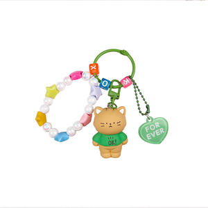 Internet célébrité haute valeur petit Animal en peluche mignon Simple sac à dos pendentif créatif Adorable voiture porte-clés - Product Image 5