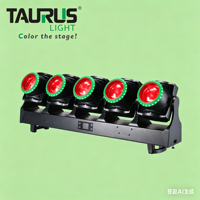 Barre de projecteurs LED mobiles étanches IP65 5x120W, idéale pour l'éclairage de scènes extérieures, de concerts, de mariages et d'événements