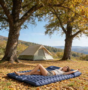 Tapis <span class=keywords><strong>de</strong></span> <span class=keywords><strong>pique</strong></span>-nique et <span class=keywords><strong>de</strong></span> camping HKD avec fond imperméable et <span class=keywords><strong>dessus</strong></span> en polyester pour une protection contre l'humidité et une assise confortable en extérieur - Product Image 6