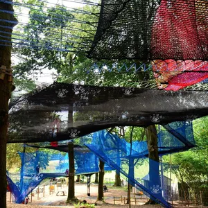 Sogno personalizzabile popolare per bambini adulti all'aperto con corda colorata all'uncinetto giungla trepopet parco giochi avventura