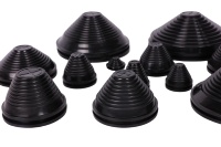 Grommet en caoutchouc de silicone personnalisé de 25 mm, 2 pouces, 13 mm, 19 mm, 40 mm, 7 mm, 16 mm, ovale, en PVC, différentes tailles pour câble personnalisé