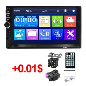 Car Rad 2 din Car Radio 7" HD Autoradio Multimedia Player 2DIN Touch Screen Auto audio Car Stereo MP5 USB TF FM Camera