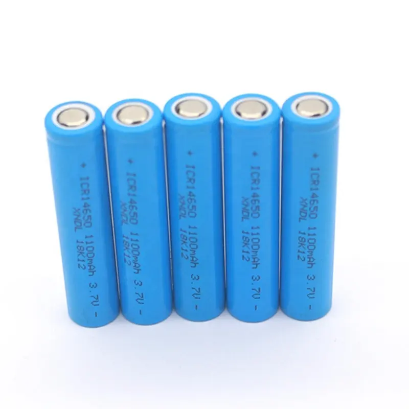 Shenzhen ICR batería icr14650 7,4 V 3,7 V Li Ion 14650 batería recargable 1100mAh 1000mAh para batería de luz de tubo T8