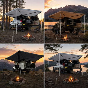 Auvent de voiture 270° imperméable en gros, abri de protection solaire autoportant, type aile de renard 270 pour pick-up - Product Image 2