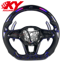 Volant sport personnalisé en fibre de carbone forgée avec LED RPM pour VW Volkswagen Mk8 Mk6 Mk7 Mk5 Golf 6 7 8 GTI Jetta Polo Passat