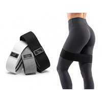 Ensemble de bandes de résistance larges en tissu polyester, antidérapantes et très résistantes, pour entraînement des fessiers et des hanches, usage à domicile et en salle de sport, vente en gros
