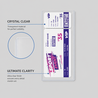3 X7-Top Loader Clip pour cartes de visite en PVC, tendance, avec logo personnalisé et impression sérigraphique