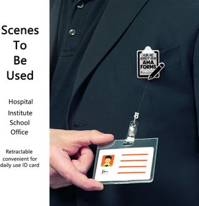 Chiedetemi delle nostre forme di AMA graziose bobine con distintivo retrattile medicale Glitter argento - Product Image 6