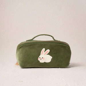 Factory Custom Printed Zodiac Embroidery Large Flat Fold Open <strong>Velvet</strong> <strong>Make</strong> <strong>up</strong> <strong>Bag</strong> Travel Cosmetic <strong>Bag</strong> Portable Pouch Toiletry <strong>Bag</strong> - Product Image 3