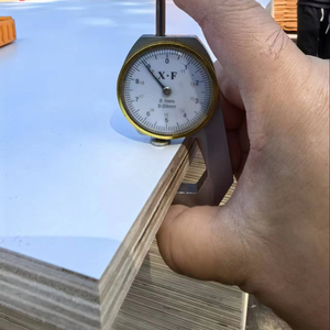 Wholesale Solid 18mm White Melamine Veneer Furniture Wardrobe Wood Plank Paint-Free Laminated <strong>HDF</strong> <strong>MDF</strong> <strong>Board</strong> 18mm Solid Wood - Product Image 1