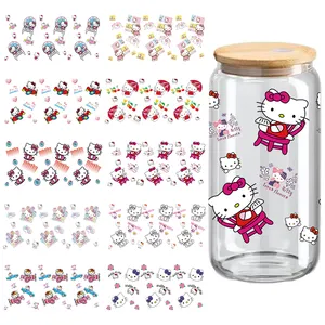 Cartoon HK 16oz uv dtf cup wraps transfer high viscosity uv dtf cup packaging transfer printing for tumbler