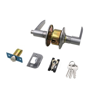 Modern Security Stainless Steel Interior Luxury <strong>Door</strong> Lever Large <strong>Door</strong> Handles Entrance With Lock Set and Keys - Product Image 1