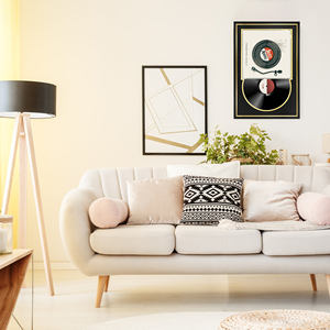 Marco de álbum de registro de doble alfombrilla 16x23,5 Marco de registro negro para disco de vinilo LP y pantalla de chaqueta - Product Image 5