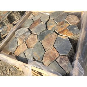 <span class=keywords><strong>Santa</strong></span> <span class=keywords><strong>Barbara</strong></span> 2,75 mq. Piastrella in Ardesia Naturale a Maglia per Pavimentazione Esterna - Product Image 4