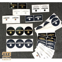 Autocollants ronds dorés imperméables en vinyle, personnalisés avec logo, en papier kraft, pour remerciement, en gros, différentes tailles d'impression
