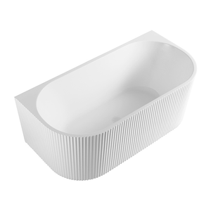 现代1人椭圆形亚克力独立式浴缸室内室外别墅认证酒店使用按摩浴室人造石 - Product Image 3