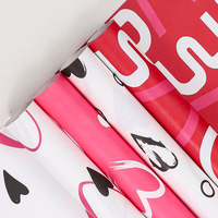 Nouveaux designs créatifs, emballage de bouquet de fleurs en papier LOVE, papier d'emballage pour la Saint-Valentin, fournisseur en gros