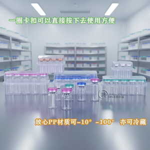 Transparent 3ml, 5ml, 7ml, 10ml Freeze-dried Powder Vaccine Vials Storage Medical Aesthetics Storage <b>Box</b> Shockproof <b>Plastic</b> <b>Box</b> - Product Image 2