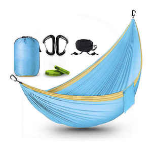 <span class=keywords><strong>Hamac</strong></span> pliable robuste en nylon pour deux <span class=keywords><strong>personnes</strong></span>, idéal pour la randonnée et le camping - Product Image 6