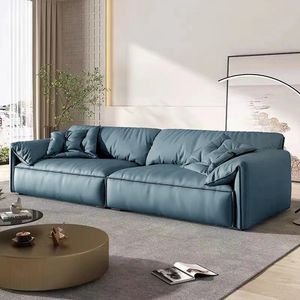 Sofá Minimalista para Sala de Estar, Tela Lavable, Diseño de Oreja de Elefante, Estilo Moderno, para Apartamentos Pequeños - Product Image 4
