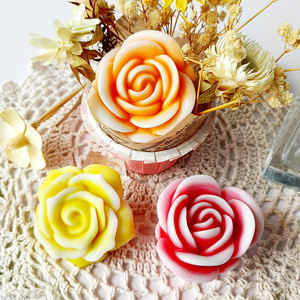Moule en silicone moderne fait main 2026 pour savon et bougie, qualité alimentaire, petit, jetable, écologique, outil de pâtisserie pour fondant, DIY Rose - Product Image 2