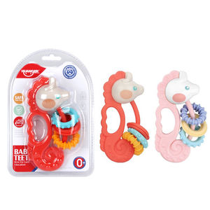 Huanger HE0136ベビーギフト食品グレードBPAフリーベビーガラガラおもちゃ0-12ヶ月赤ちゃん用ティーザー - Product Image 2