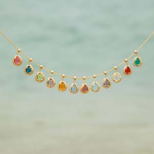 Collar de Acero Inoxidable Estilo Europeo Americano con Baño de Oro de 18K, Diseño de Espiga/Punta, para Cumpleaños de Diciembre, Regalo para el Día de San Valentín - Product Image 2