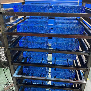 مصنع الصين مباشرة تنصهر الزجاج الملون كتلة الزجاج الأزرق الأصفر الأحمر الأخضر - Product Image 2