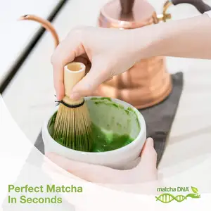 Grosir kustom set hadiah Matcha kemasan dan aksesoris bambu kocokan mangkuk keramik Set alat minum teh