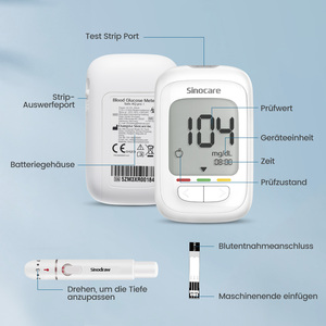 Sinocare Safe AQ Pro I Glucomètre, Appareil de mesure du glucose, Machine de test de glycémie, Bandelettes de test de glycémie pour diabétiques - Product Image 5