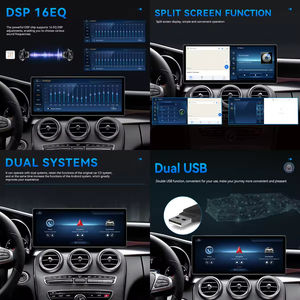 Radio para Auto Podofo Qualcomm de 10.25'' con Android, Estéreo para Auto 4G, Carplay Inalámbrico, Android Auto, 8 Núcleos, 6+128G para Benz W205/GLC 2016-2018 - Product Image 3
