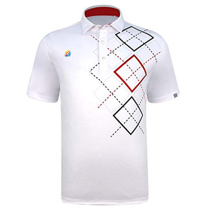 Men Plus Size Breathable Short Sleeve Golf Shirt / for Shirts Blank Design Polyester/Cotton - Product Image 1