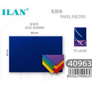 Feutre Ilan 40x60 cm Bleu Foncé Tissu Non Tissé Matériel d'Artisanat - Product Image 3