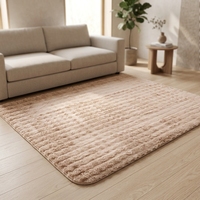 Tapis en fausse fourrure de lapin effet bulle nuageuse pour salon et chambre à coucher, tapis moelleux et doux, décoration intérieure chaleureuse et confortable