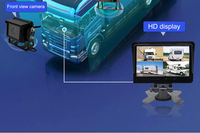Mini cámara de marcha atrás para vehículos de flota AHD 1080P para seguridad de automóviles cámara de visión trasera de Vista frontal