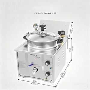 Freidora <span class=keywords><strong>de</strong></span> <span class=keywords><strong>Pollo</strong></span> Comercial <span class=keywords><strong>de</strong></span> Acero Inoxidable SUYUAN SY-16 16L 3000W Eléctrica 220V - Product Image 3