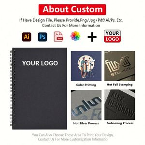 Custom Spiral Binding Notebook Office Minimalist Kraft Paper <b>Notepad</b> College Ruled <b>A5</b> Notebooks Journal for School - Product Image 4