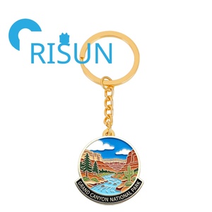Porte-clés en émail personnalisé en gros, souvenir de voyage du Grand Canyon du Nevada, États-Unis, porte-clés souvenir du parc national - Product Image 6