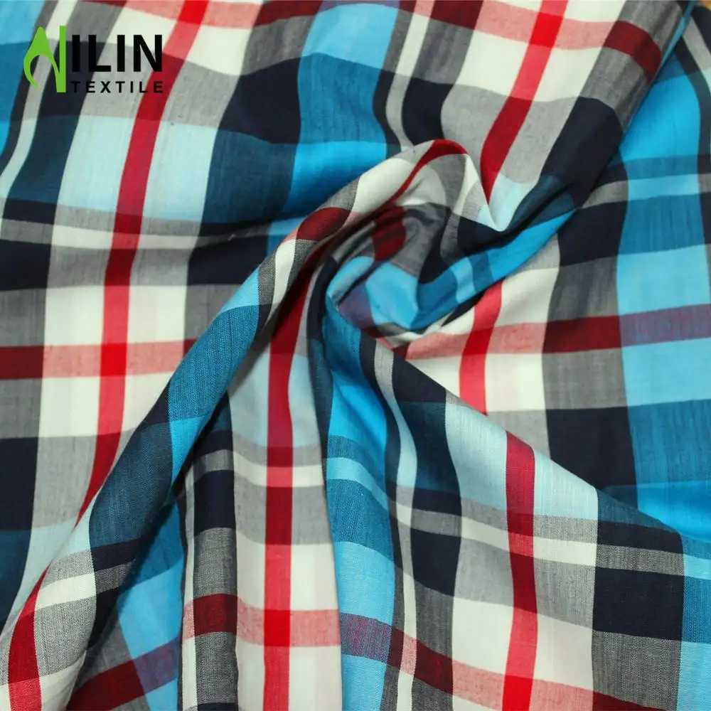 2020 summer 100% cotton cotton yarn dyed men's shirt fabric