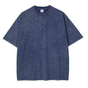 เสื้อยืดผ้าคอตตอนสำหรับผู้ชายและผู้หญิงทรงหลวมย้อนยุคสำหรับฤดูร้อนกำหนดเองได้ - Product Image 5