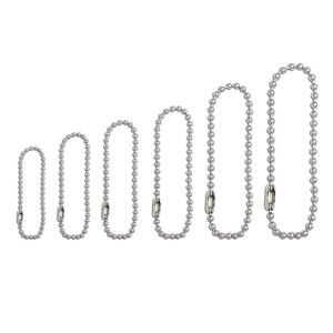Cadena de cuentas de cobre de 2,4 mm, plateada electrochapada, blanca, para la fabricación de collares, accesorios de joyería - Product Image 2