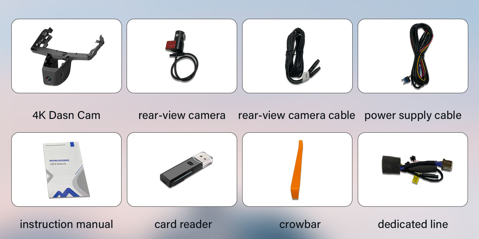 front camera+1080P rear camera