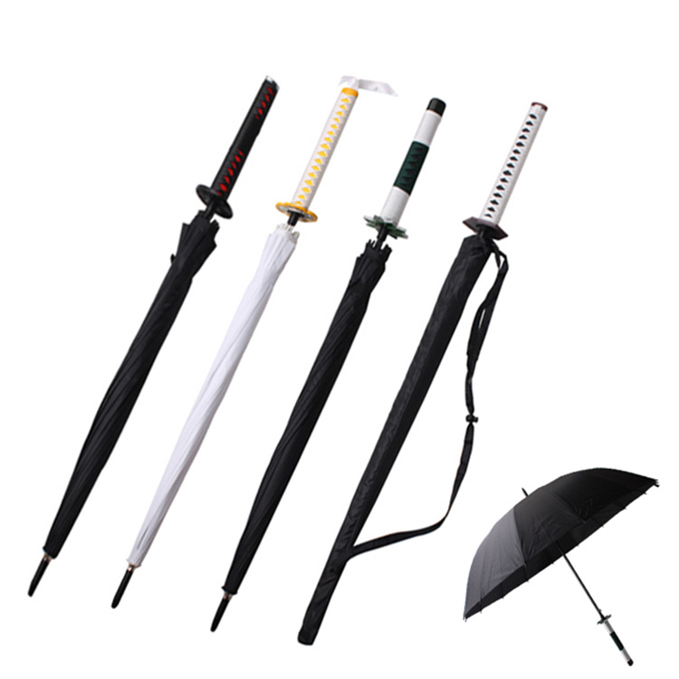 16 видов стилей восемь кости Зонты демон убийца отбеливатель одна деталь Bleach у героя мультфильма Саскэ Утиха Gintama Аниме Длинный зонтик мечи