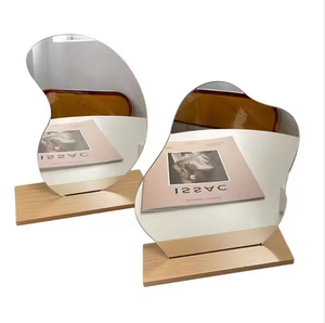 <span class=keywords><strong>Specchio</strong></span> da trucco da tavolo irregolare, asimmetrico, infrangibile, <span class=keywords><strong>specchio</strong></span> in acrilico su misura per camerino, camera da letto, bagno - Product Image 4