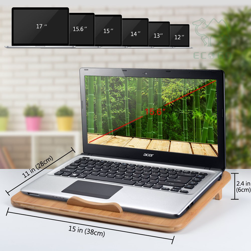 15 дюймов бамбуковые охлаждающие колодки для ноутбука USB зарядные порты подставка для ноутбука с охлаждающим вентилятором